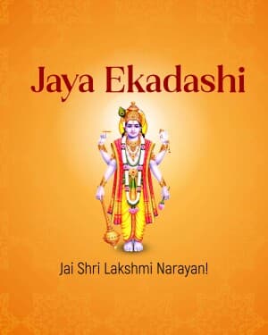 Jaya Ekadashi event poster