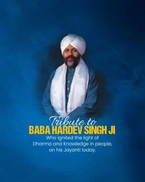 Baba Hardev Singh Jayanti poster