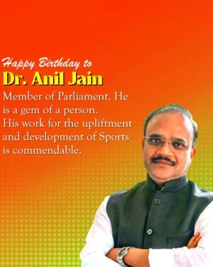 Dr Anil Jain birthday post