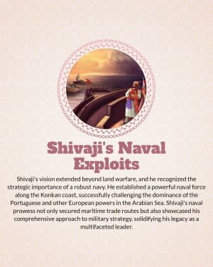 History of chhatrapati shivaji maharaj jayanti flyer