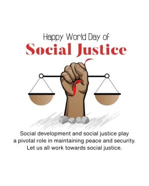 World Day of Social Justice post