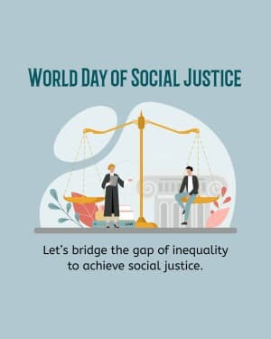 World Day of Social Justice flyer