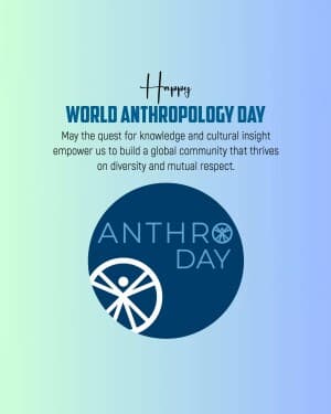 World Anthropology Day flyer