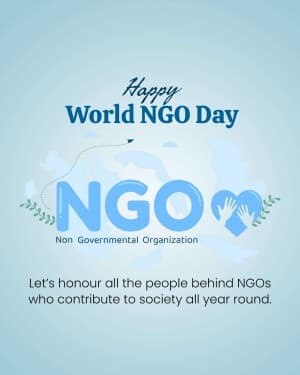 World NGO Day Facebook Poster