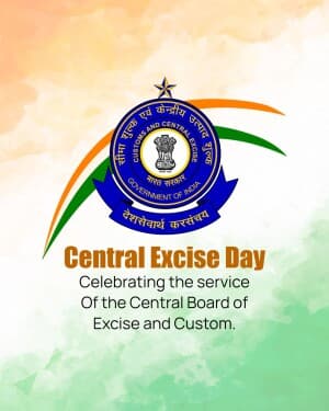 Central Excise Day event poster