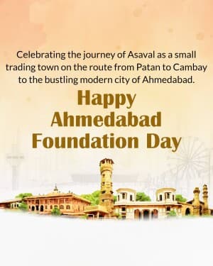 Ahmedabad Foundation Day post