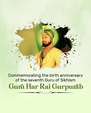 Guru Har Rai Jayanti event poster