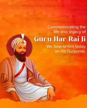 Guru Har Rai Jayanti flyer