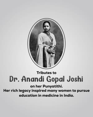 Anandi Gopal Joshi Punyatithi post