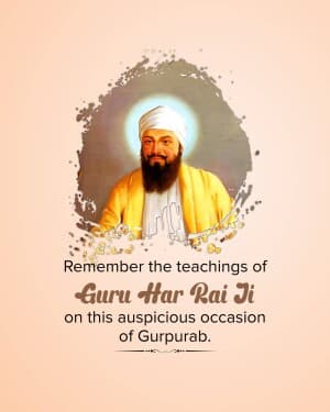 Guru Har Rai Jayanti poster