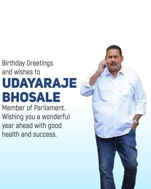 Udayanraje Bhosale Birthday poster