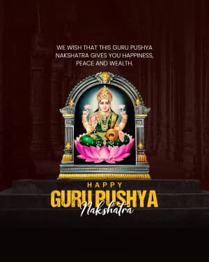 Guru Pushya Nakshatra graphic