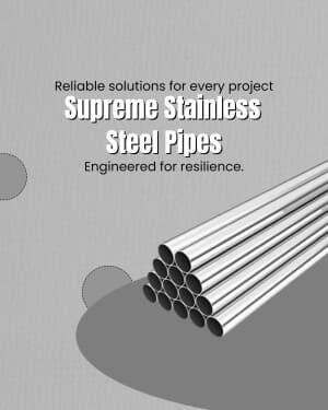 Steel Products promotional template