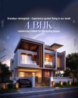 4 BHK promotional poster