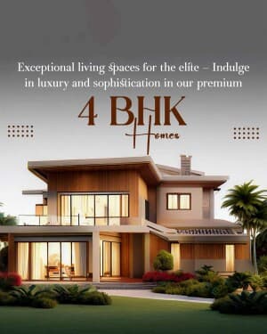 4 BHK promotional post