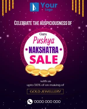 Guru Pushya Nakshatra Offers Facebook Poster