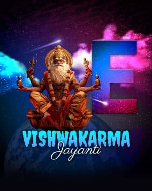 Vishwakarma Jayanti - Premium Alphabet festival image