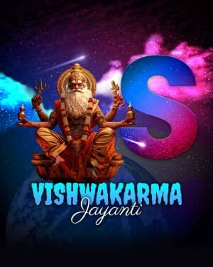 Vishwakarma Jayanti - Premium Alphabet graphic