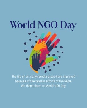 World NGO Day poster