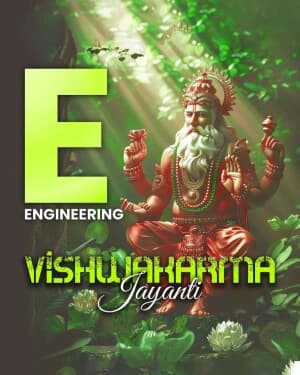 Vishwakarma Jayanti - Exclusive Alphabet festival image