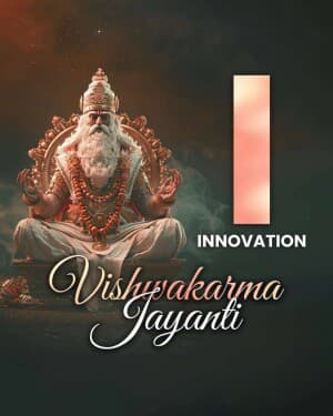 Vishwakarma Jayanti - Exclusive Alphabet marketing poster