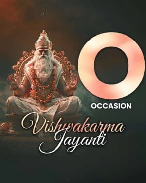 Vishwakarma Jayanti - Exclusive Alphabet Instagram Post