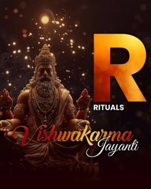 Vishwakarma Jayanti - Exclusive Alphabet illustration