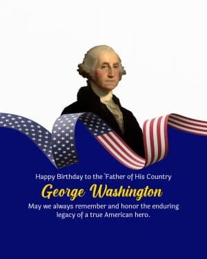 George Washington's Birthday illustration