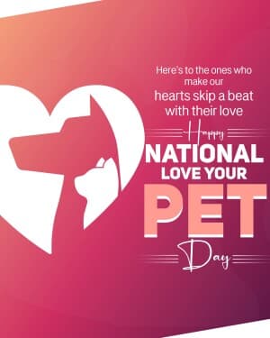 National Love Your Pet Day illustration