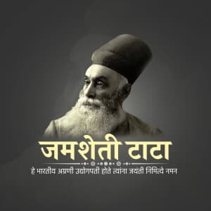 Jamsetji Tata Jayanti creative image