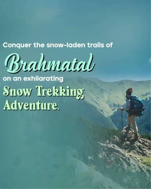 Hiking &  Trekking business flyer