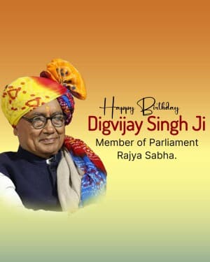 Digvijay Singh Birthday post