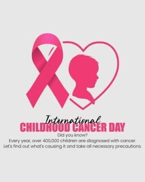 International Childhood Cancer Day poster