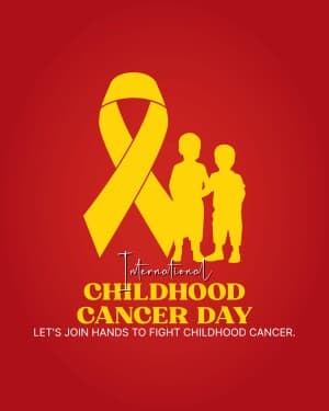 International Childhood Cancer Day banner