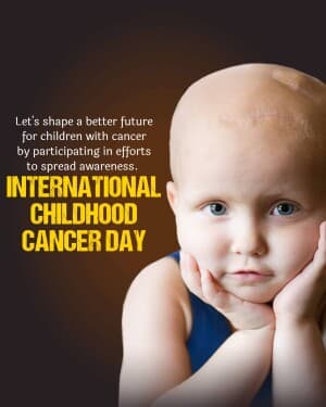 International Childhood Cancer Day flyer