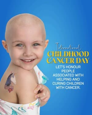 International Childhood Cancer Day post