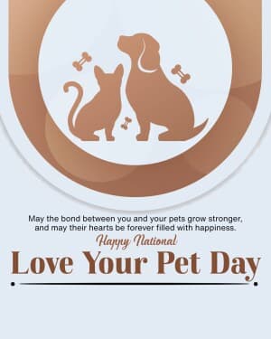 National Love Your Pet Day banner
