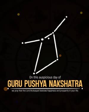 Guru Pushya Nakshatra flyer