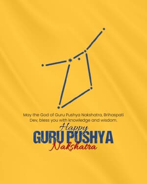 Guru Pushya Nakshatra poster