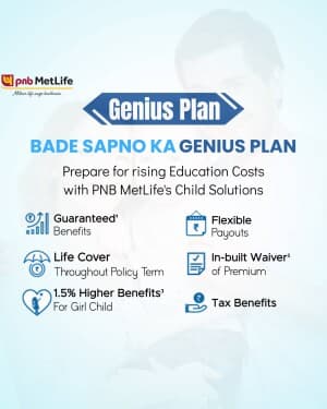 PNB Metlife Insurance flyer
