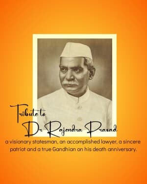 Dr. Rajendra Prasad Punyatithi post