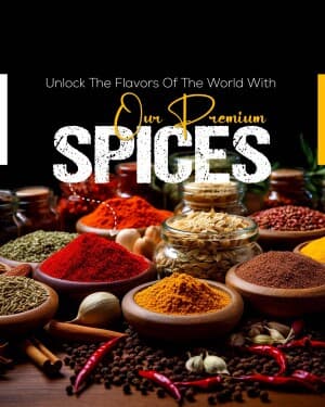 Spices business banner