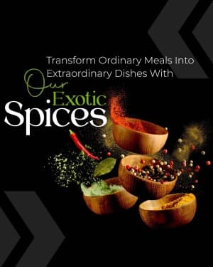 Spices business flyer