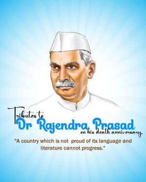 Dr. Rajendra Prasad Punyatithi poster