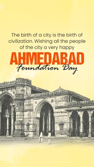 Ahmedabad Foundation Day insta story video