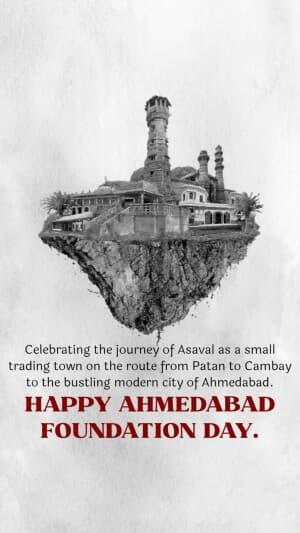 Ahmedabad Foundation Day insta story image