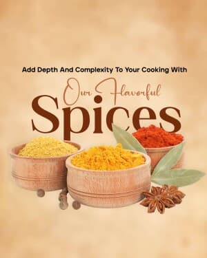 Spices marketing poster