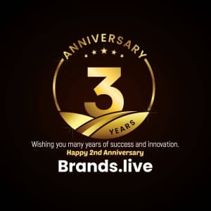 Brands.live 3 Year Anniversary post