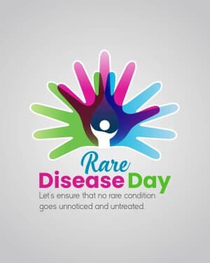 Rare Disease Day flyer