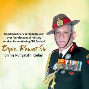 Bipin Rawat Punyatithi post